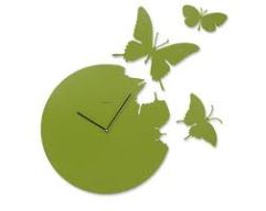 butterflies escaping clock