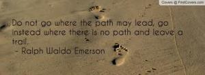 Emerson leave a trail